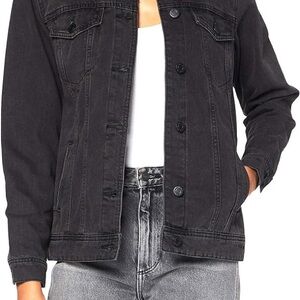 Noisy May Charcoal Denim Jacket